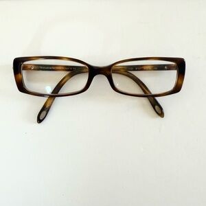Tiffany & Co TF2035 Tortoise Rectangle Heart Logo Glasses 52-16